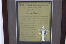 Gene Sarazen 1923 PGA Championship at Pelham CC Custom Cherry Wood Golf Display
