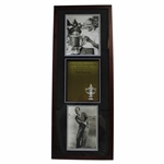 Paul Runyan 1938 PGA Championship at Shawnee CC Cherry Wood Golf Display