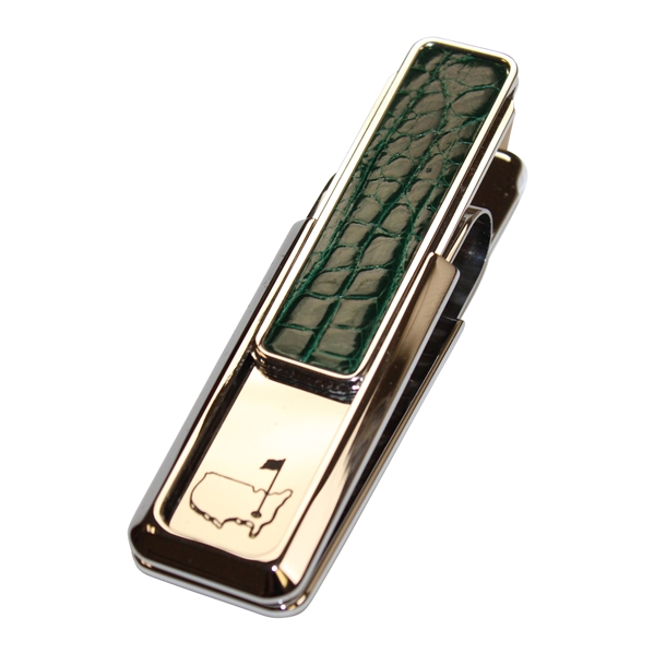 2007 Augusta National GC Masters Tournament Gift - Alligator Skin Money Clip in Box with Card