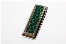 2007 Augusta National GC Masters Tournament Gift - Alligator Skin Money Clip in Box with Card