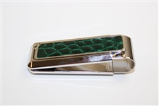 2007 Augusta National GC Masters Tournament Gift - Alligator Skin Money Clip in Box with Card