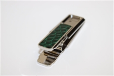 2007 Augusta National GC Masters Tournament Gift - Alligator Skin Money Clip in Box with Card