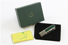 2007 Augusta National GC Masters Tournament Gift - Alligator Skin Money Clip in Box with Card