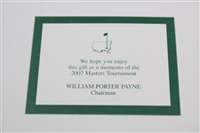2007 Augusta National GC Masters Tournament Gift - Alligator Skin Money Clip in Box with Card