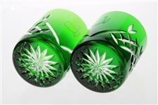 Augusta National Masters Limited Pair of Emerald Cut Rocks Glasses in Box