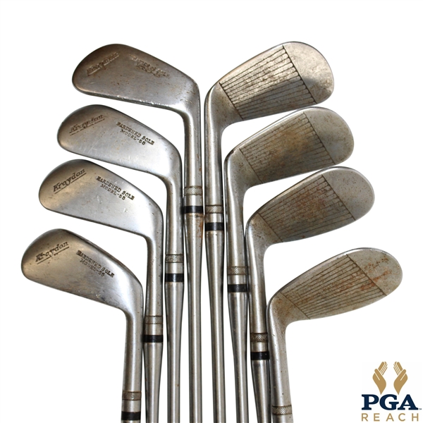 Set of Kroydon Off-Set Hardened Sole Model-55 Golf Irons - PGA REACH COLLECTION