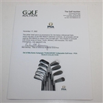 Set of Billy Burke Autograph PUNCHIRON Collapsable Golf Irons - PGA REACH COLLECTION