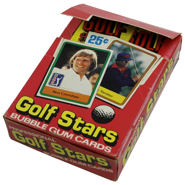 1981 Donruss Golf Stars Bubble Gum Card Box with 36 Unopened Packs