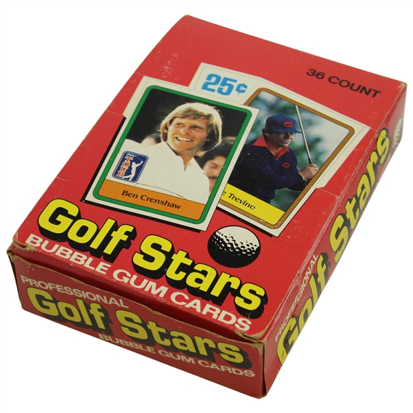 1981 Donruss Golf Stars Bubble Gum Card Box with 36 Unopened Packs - Nicklaus Rookie?