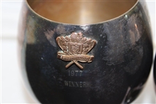 (3) 1977 Gallo Premium Cup Winner Trophy Goblets