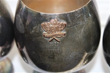 (3) 1977 Gallo Premium Cup Winner Trophy Goblets