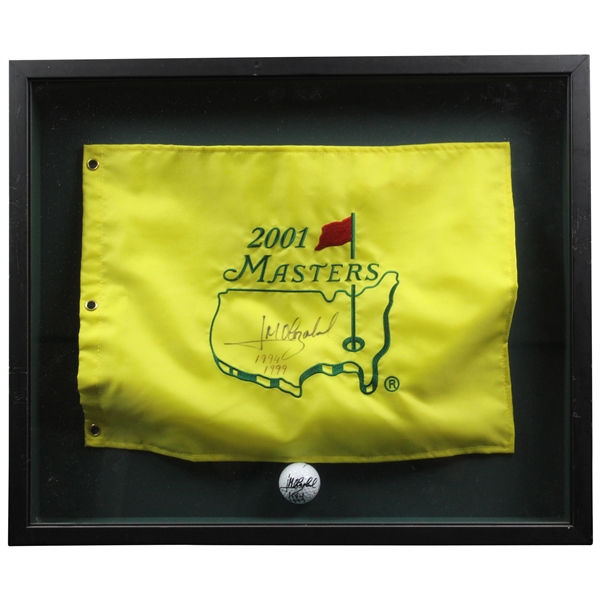 Jose Maria Olazabal Signed 2001 Masters Flag & Golf Ball