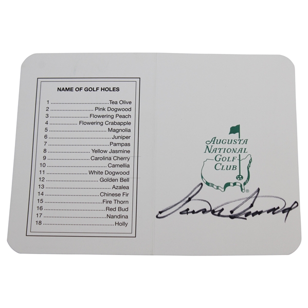 Sam Snead Signed Augusta National GC Scorecard JSA ALOA