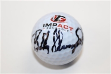 Bobby Clampett Signed Impact Zone Golf Ball & 'The Aspects of Impact' Book JSA ALOA