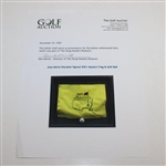Jose Maria Olazabal Signed 2001 Masters Flag & Golf Ball