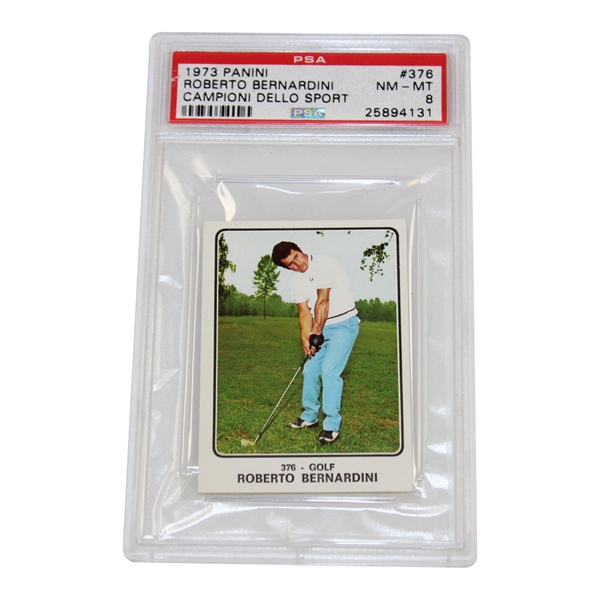 Roberto Bernardini 1973 Pannini Campioni Dello Sport Golf Card #376 PSA 8 NM-MT #25894131