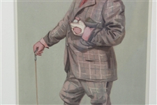 1903 Vanity Fair Muir Spy Illustration - Framed