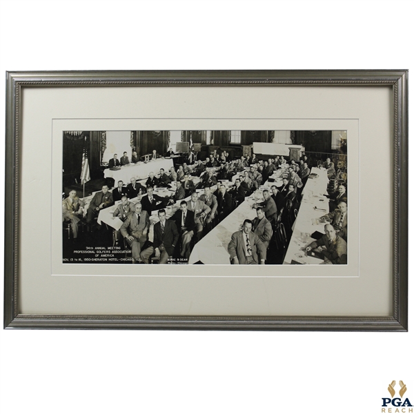 1950 PGA of America's 34th Annual Meeting at Sheraton Chicago Burke & Dean Photo - Framed