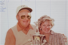 Arnold Palmer & Field (143) Signed 1981 Senior PGA of America List - Framed JSA ALOA