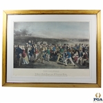 The Golfers: A Grand Match Engraved by Charles E. Wagstaffe Painted by Lees Print - Framed