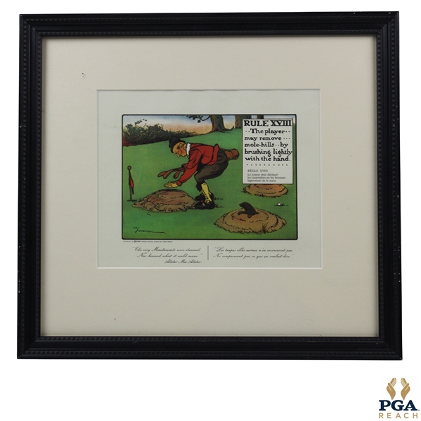 Rule XVIII: The Player May Remove Mole-Hills by Brushing… Crombie Print - Framed
