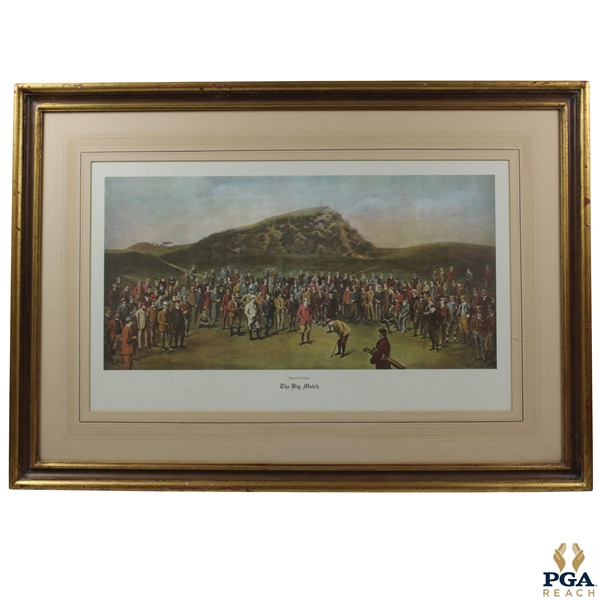 The Big Match Harold H. Hilton Print - Framed