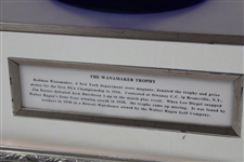 Professional The Wanamaker Trophy Photo w/Hagen Missing Trophy Content - Framed