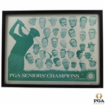 1937-1990 PGA Senior Champions Ltd Ed #94/200 Print - Framed