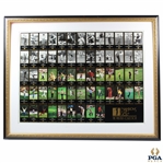 1997 'Champions of Golf - The Masters Collection' Uncut Golf Card Sheet - Framed