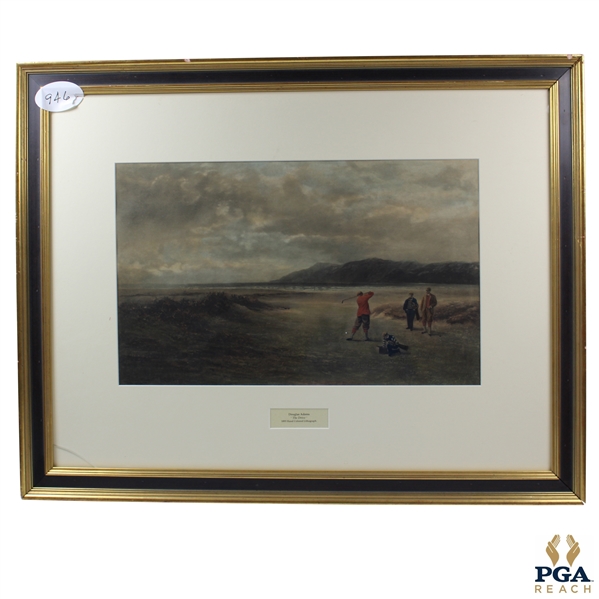 The Drive Douglas Adams 1893 Hand Colored Lithograph - Framed