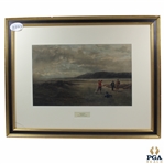 The Drive' Douglas Adams 1893 Hand Colored Lithograph - Framed