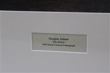 The Drive' Douglas Adams 1893 Hand Colored Lithograph - Framed