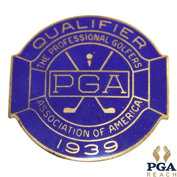 1939 PGA Championship at Pomonok CC Contestant Badge - Henry Picard Winner