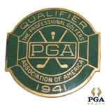 1941 PGA Championship at Cherry Hills CC Contestant Badge - Vic Ghezzi Winner