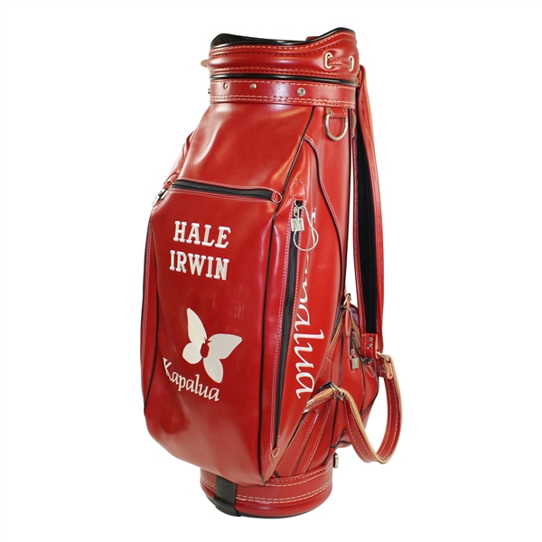 Hale Irwins Personal Tournament Used Red Kapalua Miller Golf Bag