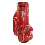 Hale Irwin's Personal Tournament Used Red Kapalua Miller Golf Bag