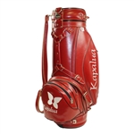 Hale Irwin's Personal Tournament Used Red Kapalua Miller Golf Bag