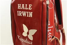 Hale Irwin's Personal Tournament Used Red Kapalua Miller Golf Bag