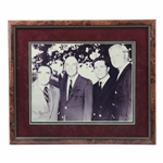 Grand Slam Champs Hogan, Nicklaus, Player & Sarazen Signed Photo - Framed JSA ALOA