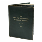 Complete 1931 OPEN at Carnoustie Autograph Book of Entire Field JSA ALOA