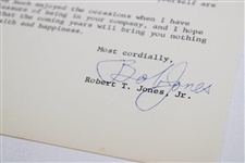 Robert T. Jones Jr. Signed Letter to PGA Ex. Dir. Tom Crane on Pers. Letterhead - 1/20/1965 JSA ALOA