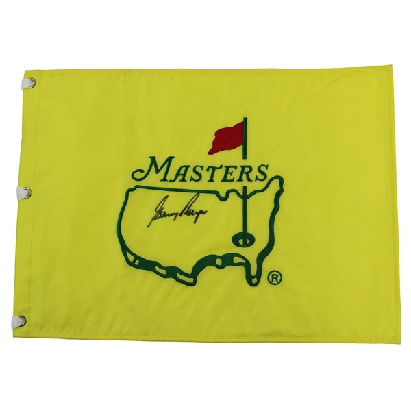 Gary Player Signed Masters Undated Embroidered Flag JSA ALOA