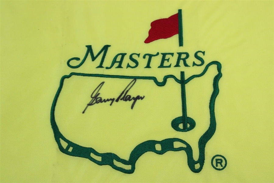 Gary Player Signed Masters Undated Embroidered Flag JSA ALOA