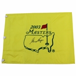 Gary Player Signed 2003 Masters Embroidered Flag JSA ALOA