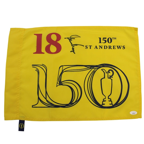 Gary Player Signed 2022 Open Championship 150th Flag JSA #AH45130