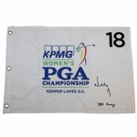 Nelly Korda Signed KPMG Womens PGA Championship W/ '2021 Champ' Embroidered Flag JSA #AH45141