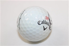 Jim Furyk Signed 'Mr 58 Jim Furyk August 7 2016' Callaway 58 Logo Golf Ball JSA #AH45171