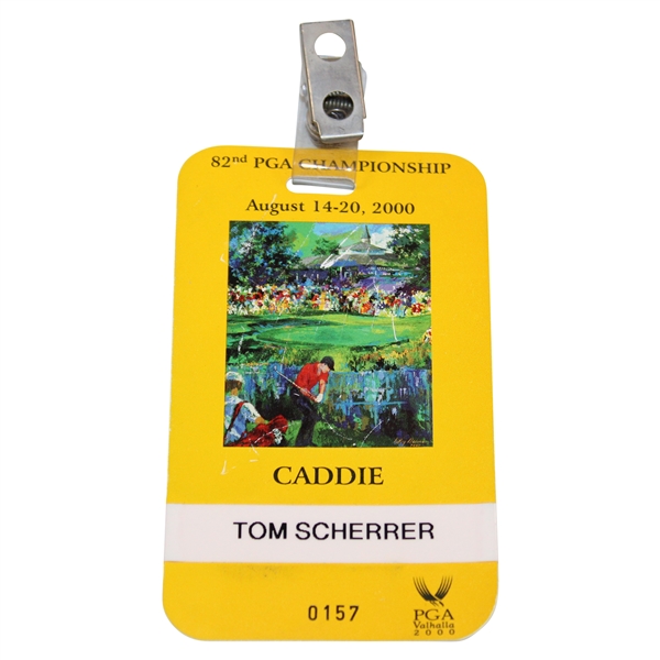 2000 PGA Championship at Valhalla Caddy Badge - Tiger Woods Win