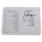 Jack Nicklaus Signed Augusta National Scorecard JSA ALOA