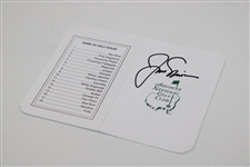 Jack Nicklaus Signed Augusta National Scorecard JSA ALOA